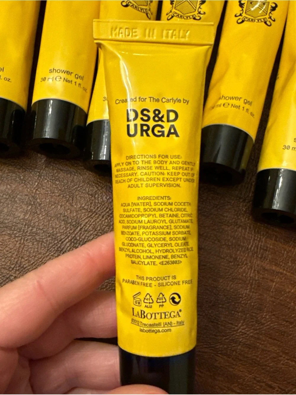 The Carlyle Hotel, set of 8 shower gels from D.S. & Durga! Made in Italy - Picture 3 of 3